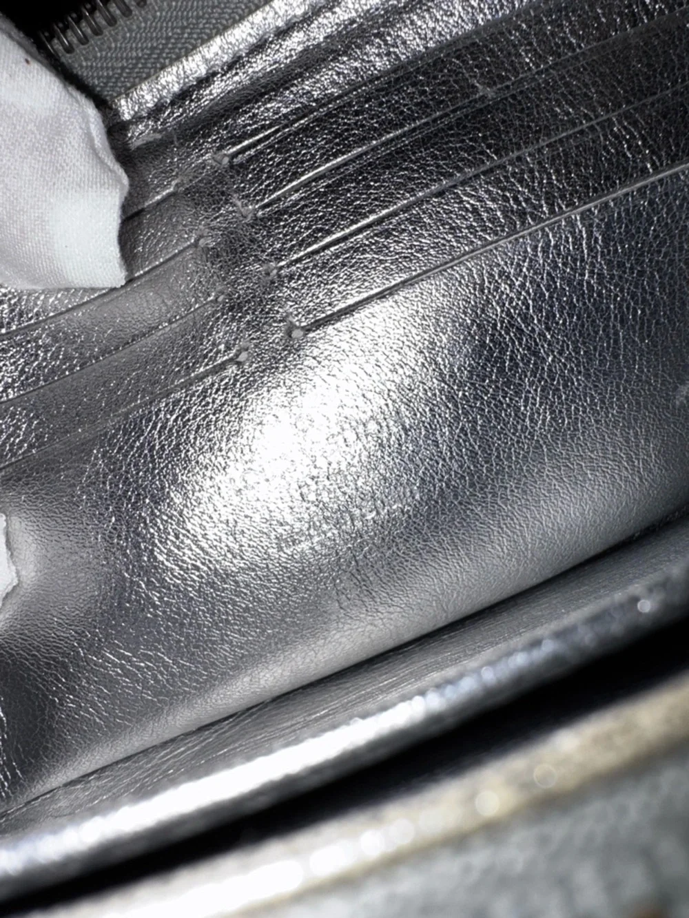 Louis Vuitton, authentic leather, Continental wallet, silver vantage - Picture 10 of 17